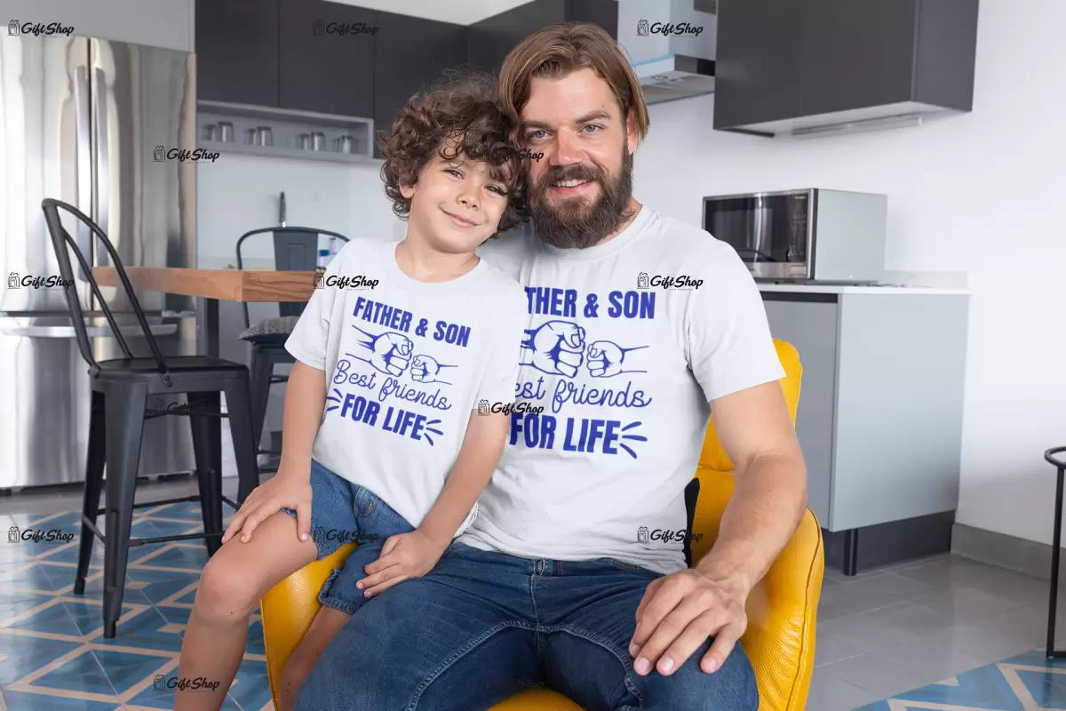 Father and son, set 2 tricouri cu mesaj, tgs0277s